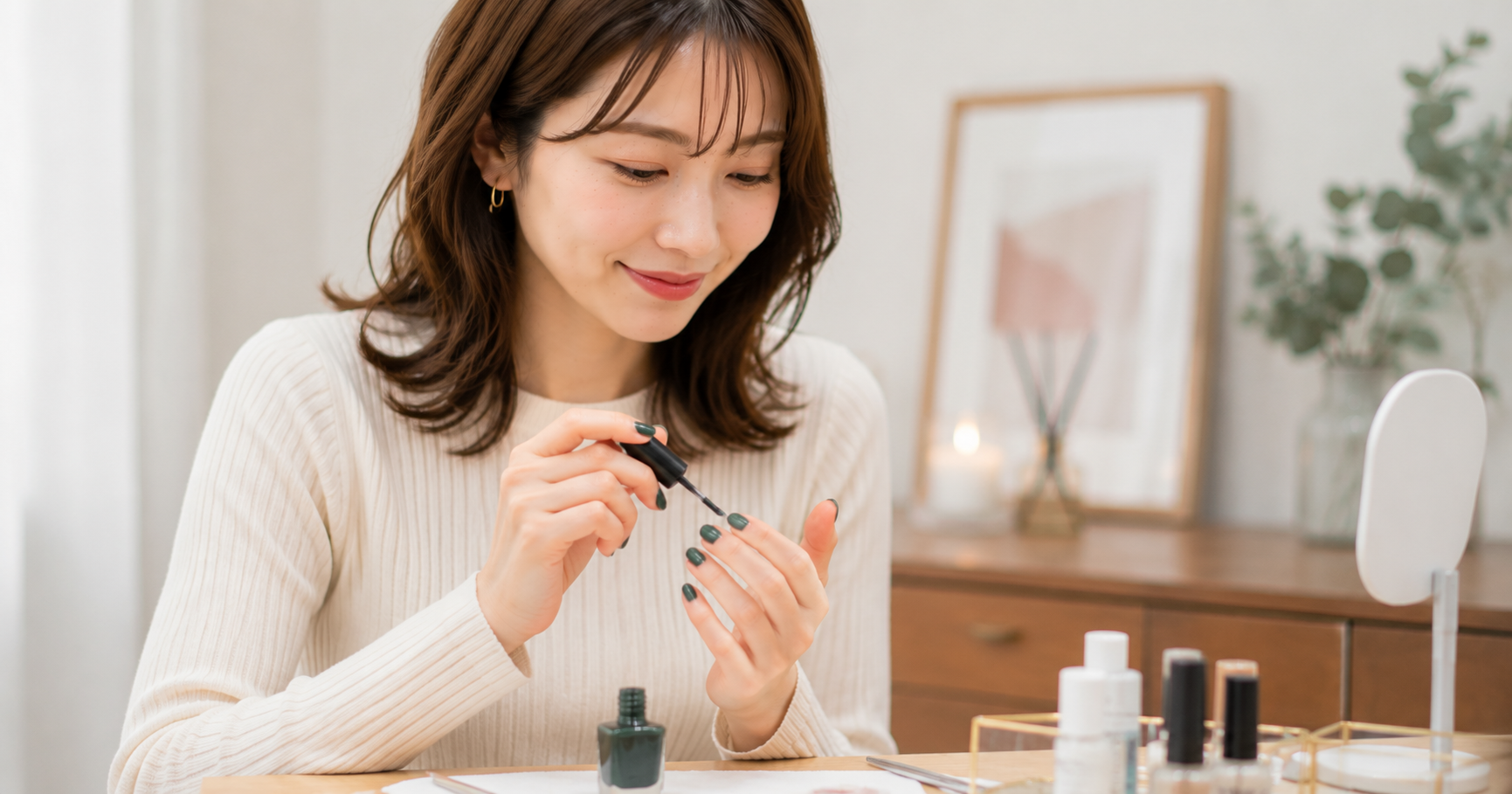ネイルを「自分で見て嬉しい色」で選んでみた