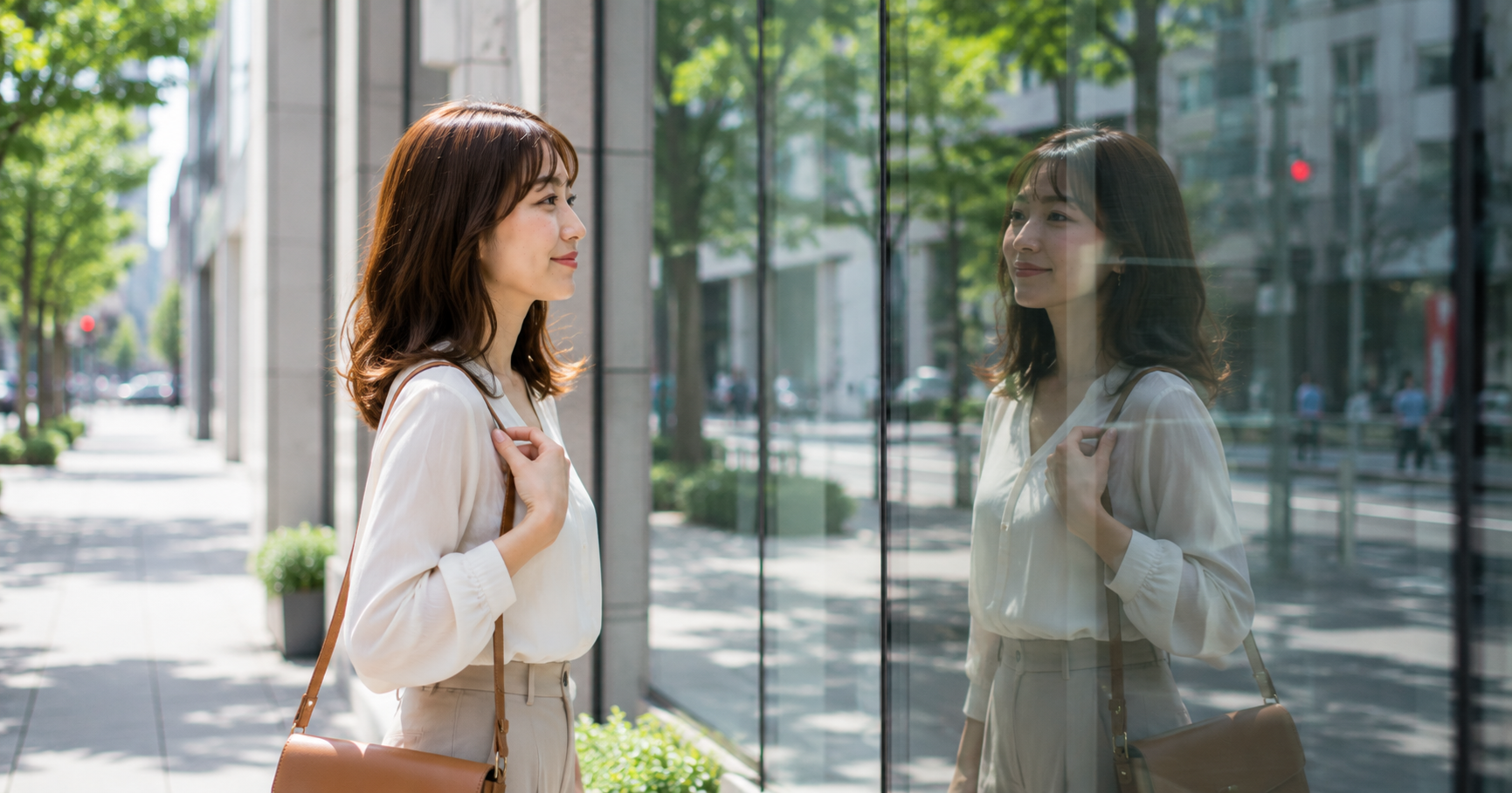  鏡を見るのが、ちょっと楽しくなった