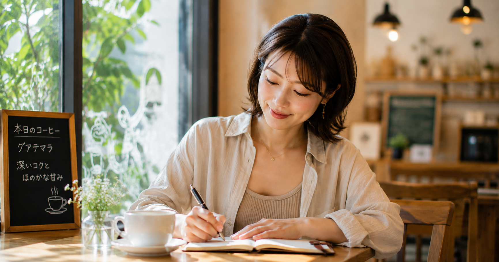  カフェで日記を書く時間が、楽しみになってきた